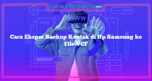 Cara Ekspor Backup Kontak di Hp Samsung ke File VCF